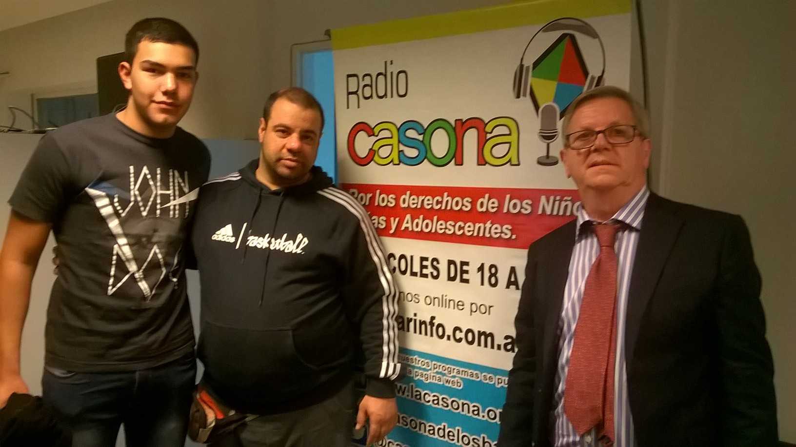 cente García Holgado, Emiliano Mendoza y Leo Petris